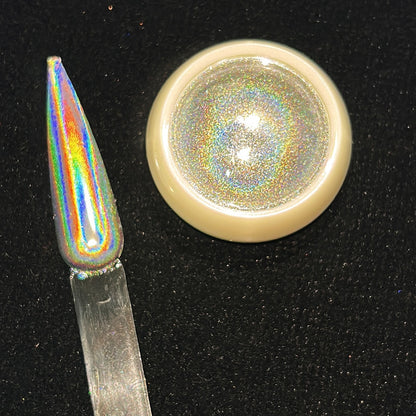 Holographic Powder Laser  Magic Mirror Glitter Rub Dust  Nail