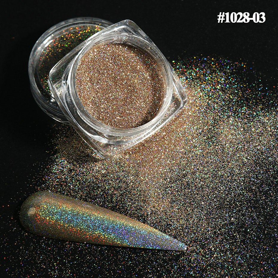 Reflective Glitter Iridescent Powder Sequins for Nails Sparkly