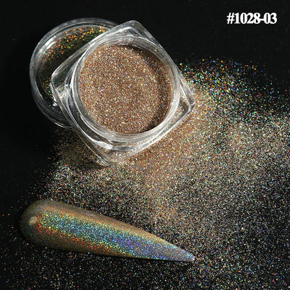 Reflective Glitter Iridescent Powder Sequins for Nails Sparkly