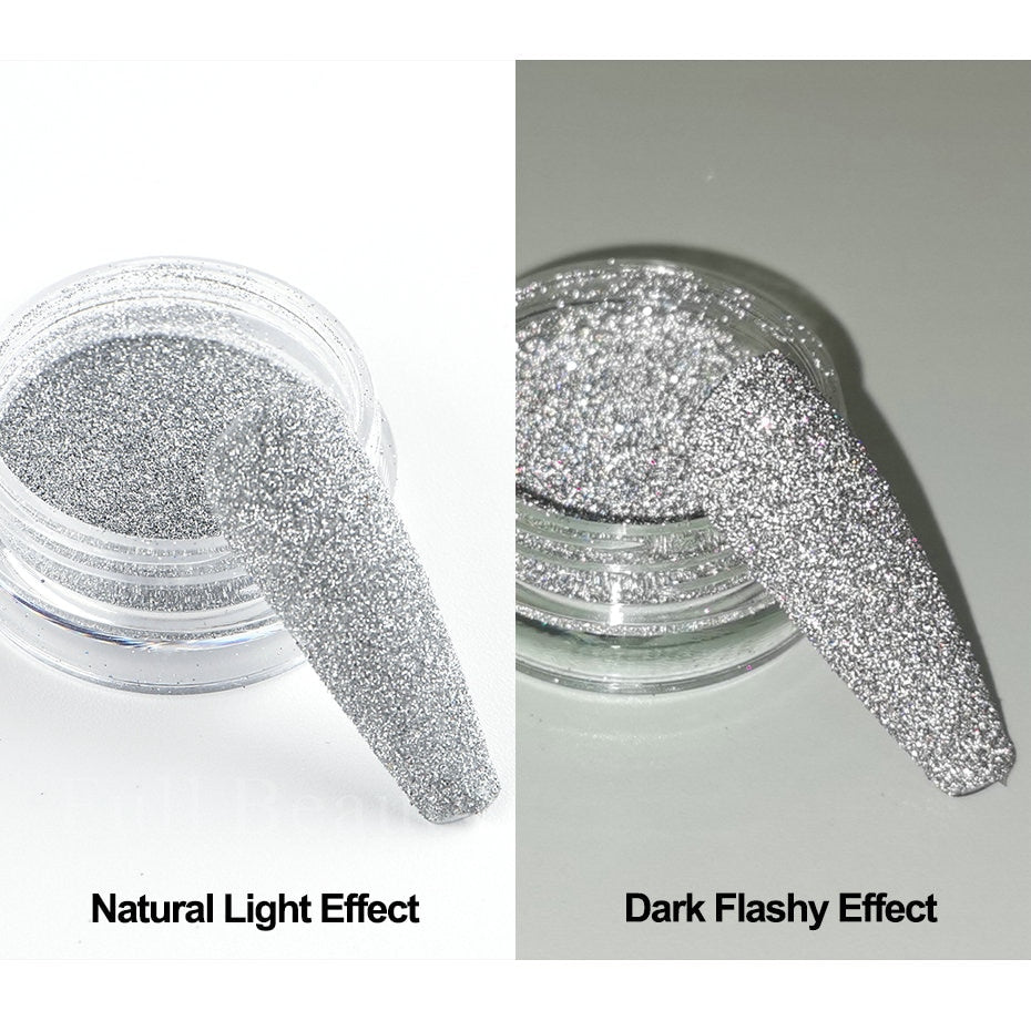 Reflective Glitter Iridescent Powder Sequins for Nails Sparkly
