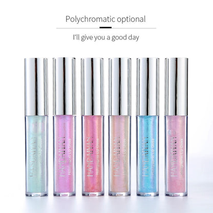 Handaiyan 6 Colors Gloss Glitter Red Nude Lipstick