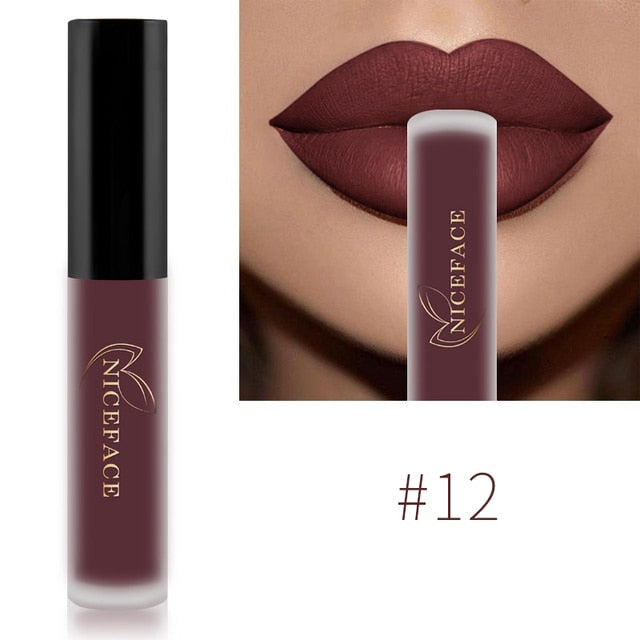 NICEFACE Gloss Waterproof Liquid Lipstick