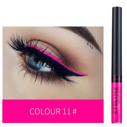 12 Colors Colorful Liquid Eyeliner Pen