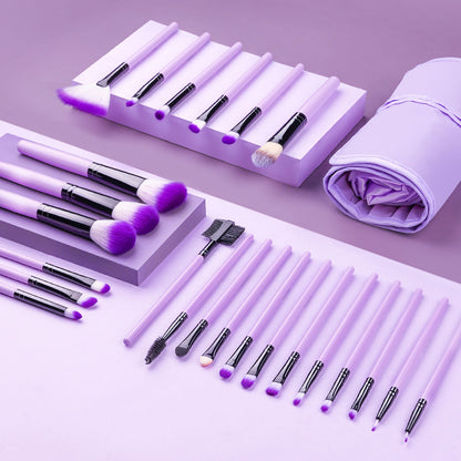 New Blue Soft Fluffy Makeup Brushes Set