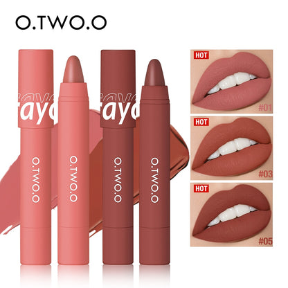 Lipstick Pencil Lip Liner 6 Colors Velvet Matte
