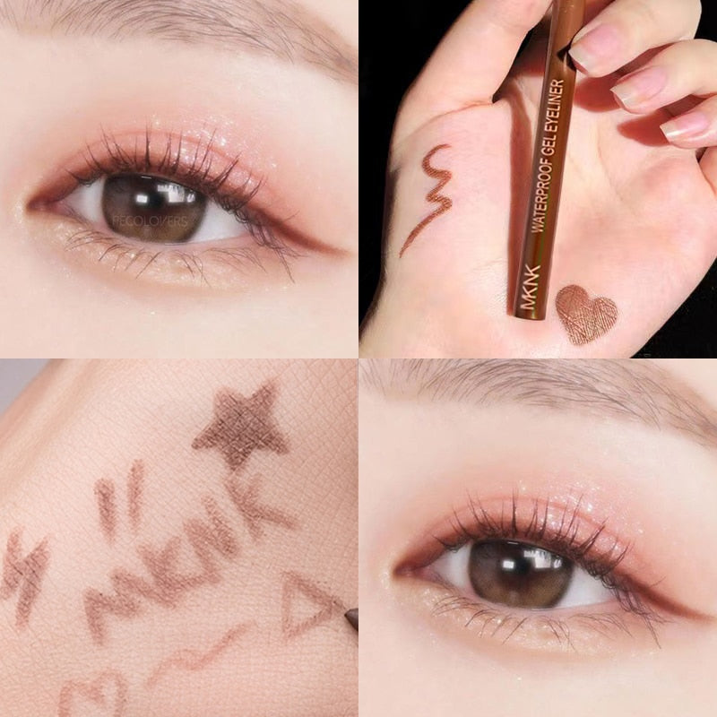 Waterproof Eyeliner Gel Pencil Red Brown