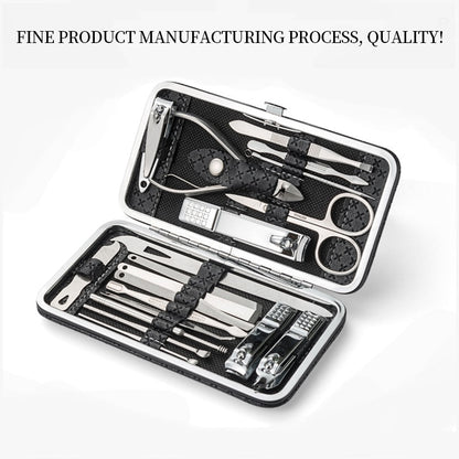 Manicure Cutters  Clipper Set Stainless Steel Ear Spoon Nail