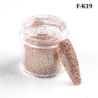 Shiny Glitter Sugar Sand Nails 3D Acrylic Flowers White
