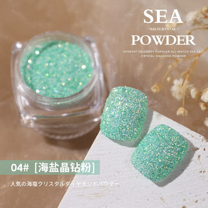 1Jar Crystal Diamond Powder Rainbow Shiny Nail