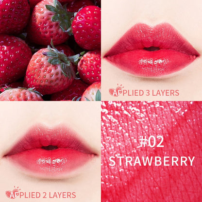 Korean Moisturizing Jelly Lasting Cherry Red Pink Liquid Lipstick