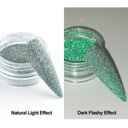 Reflective Glitter Iridescent Powder Sequins for Nails Sparkly