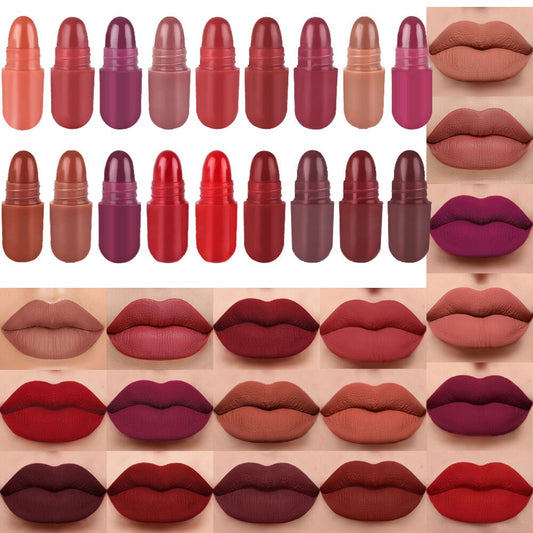 18pc Cute Mini Capsule Lipstick Set Nude