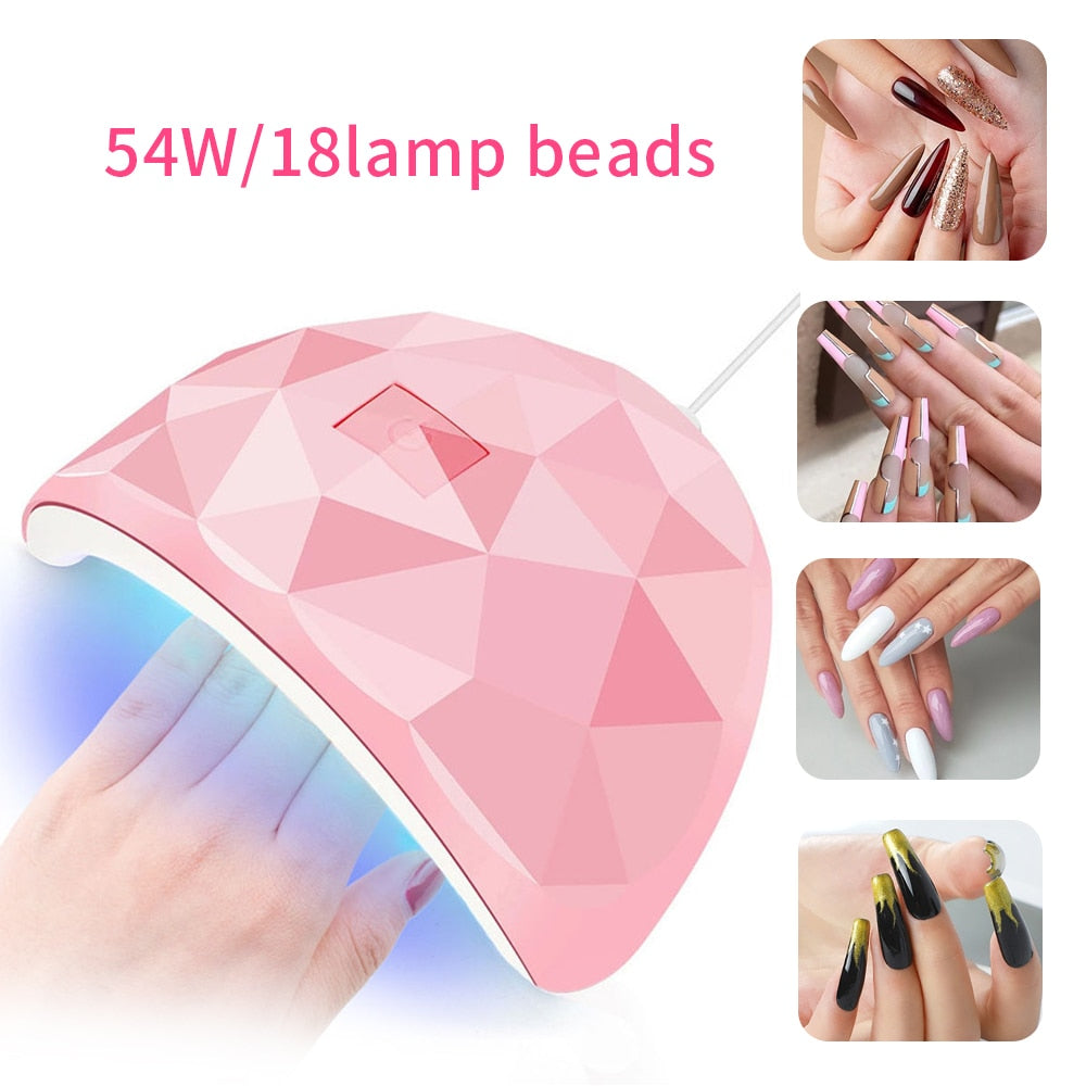 CNHIDS 54W 18 LED Drying Lamp Manicure UV Nail