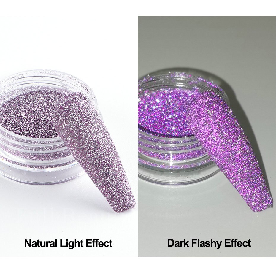 Reflective Glitter Iridescent Powder Sequins for Nails Sparkly