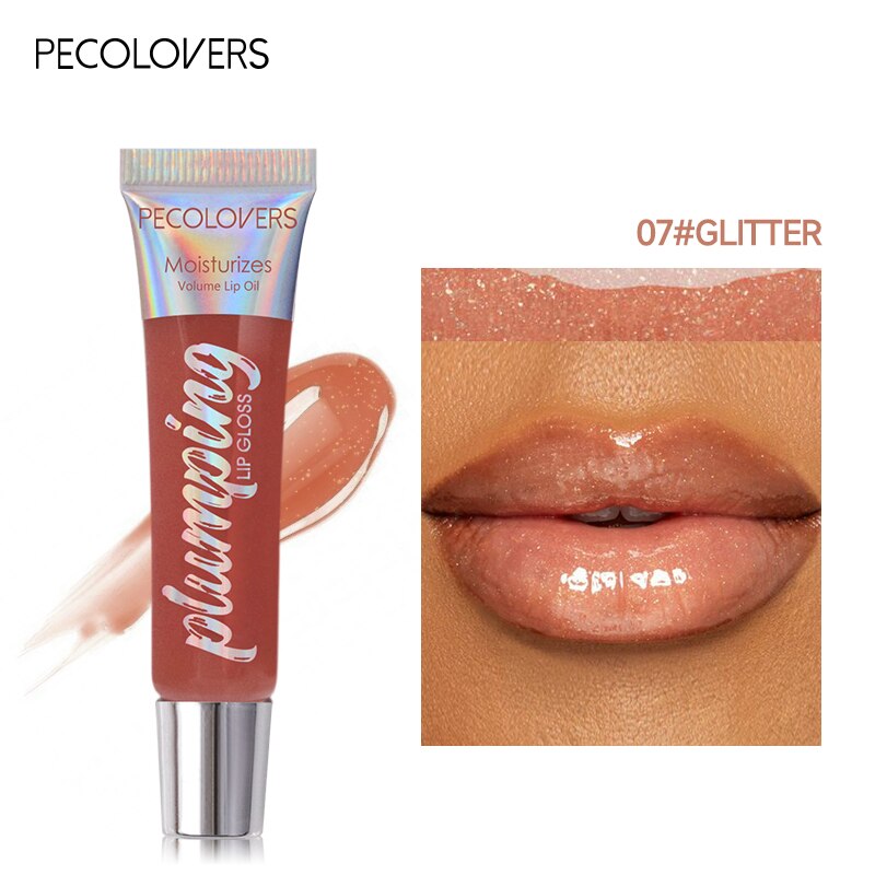 Lip Gloss Moisturizing Lip Plumper Gloss Bomb Universal Lip Luminizer Long Lasting Glitter Liquid Lipstick10 Colors