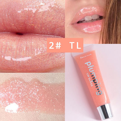 Gloss Glitter Lipstick Cherry Mineral Oil
