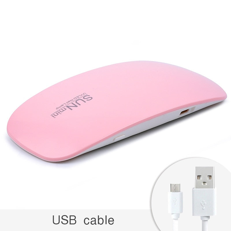6W Mini Nail Dryer Portable 6 LED UV Manicure Lamp