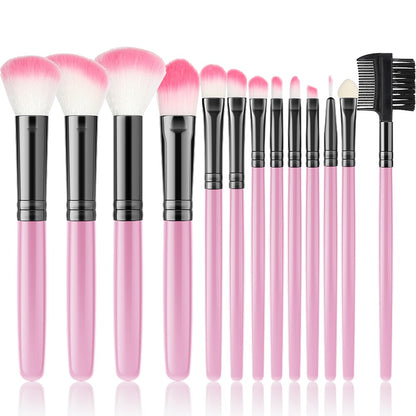 13Pcs Makeup Brushes Purple Set