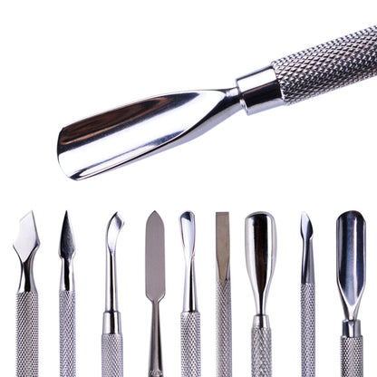Stainless Steel Cuticle Pusher  Remover Art Cleaner Care Tool