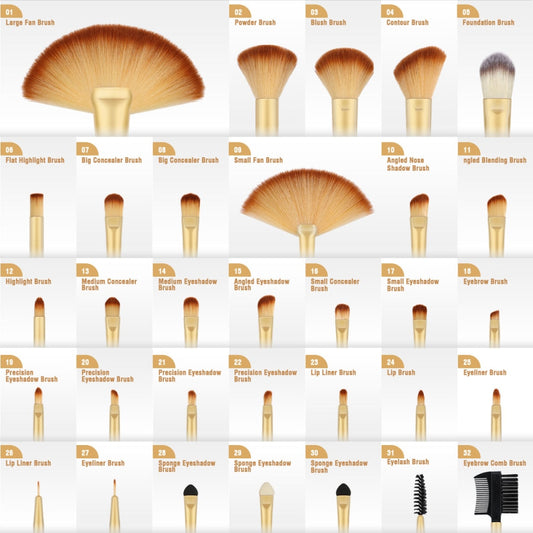 32pcs Makeup Brushes