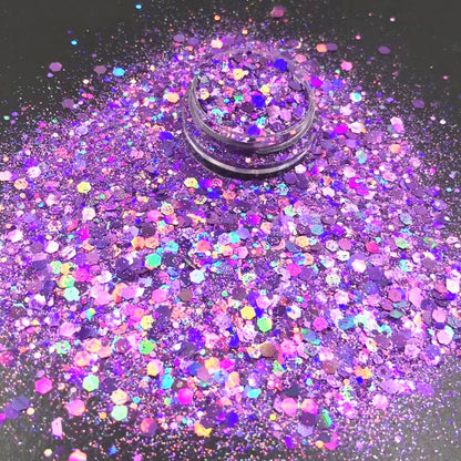 10g/Bag Iridescent Art Glitter Sequins Holographic Nail