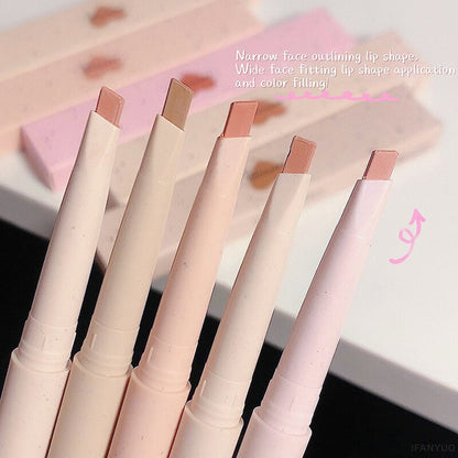 Lipliner Pencil Matte Velvet Lip Liner Pen Outline Lip Shape Lipstick Pen Waterproof Lasting Non-stick Cup Nude Lip gloss Makeup
