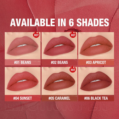 Lipstick Pencil Lip Liner 6 Colors Velvet Matte