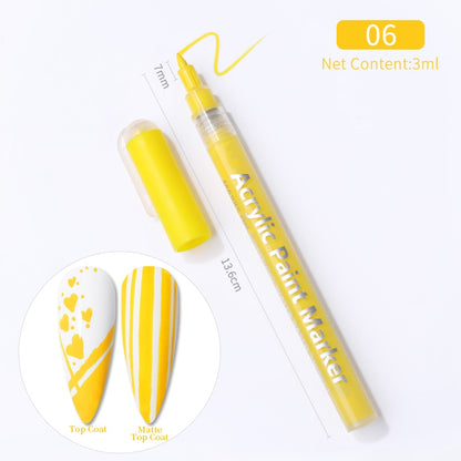 1 Pc Waterproof Nail Art Graffiti Pen