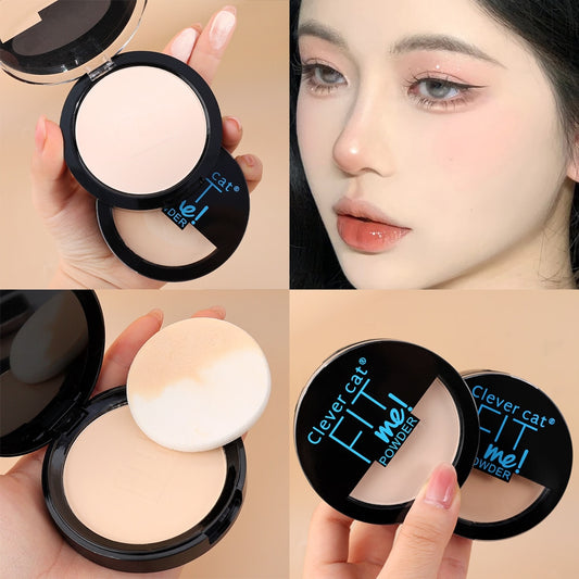 1PC Natural Mineral Pressed Powder