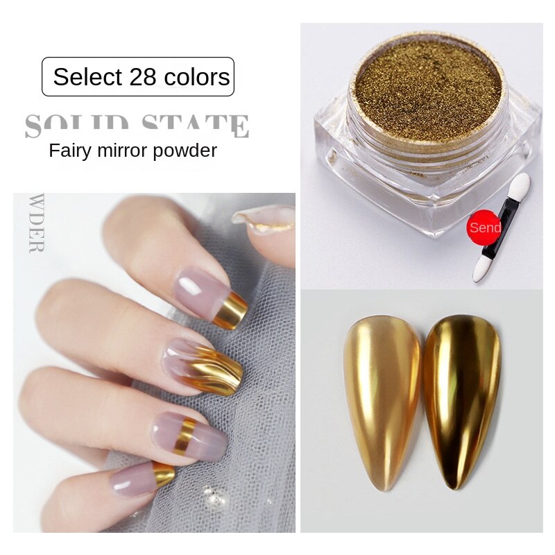 Mirror Glitter Powder Metallic  Art Gel Nail