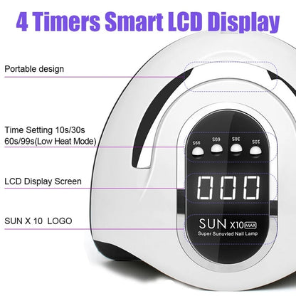 SUN X10 Max UV LED Gel 66LEDS  Lamp Nail