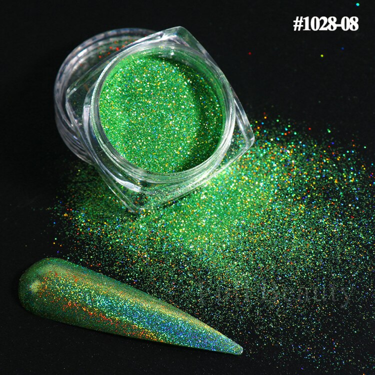 Reflective Glitter Iridescent Powder Sequins for Nails Sparkly