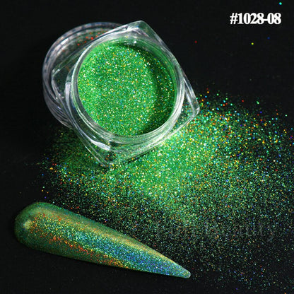 Reflective Glitter Iridescent Powder Sequins for Nails Sparkly