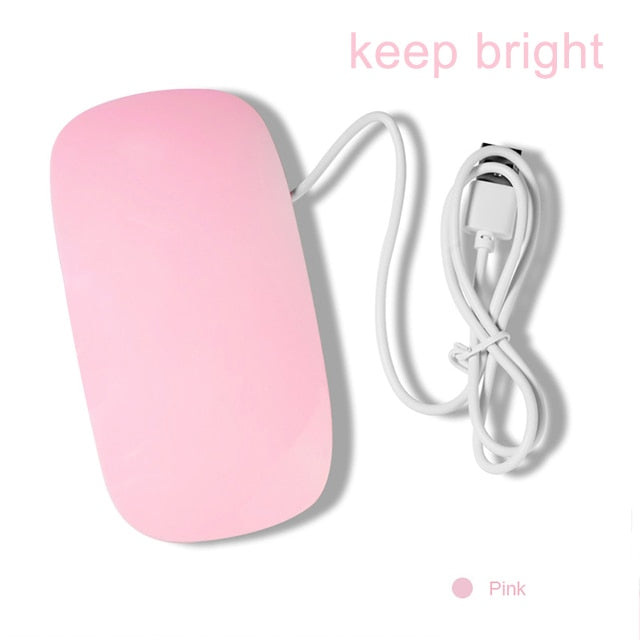 6W Mini Nail Dryer Machine Portable 6 LED UV Lamp