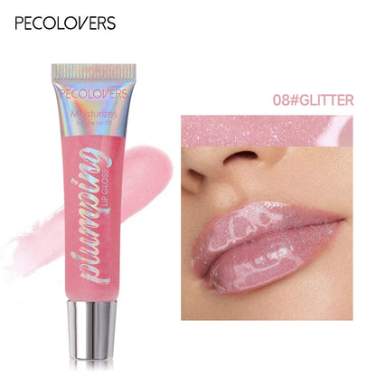 Lip Gloss Moisturizing Lip Plumper Gloss Bomb Universal Lip Luminizer Long Lasting Glitter Liquid Lipstick10 Colors