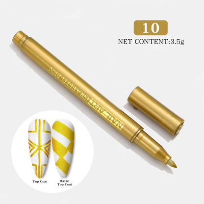 1 Pc Waterproof Nail Art Graffiti Pen