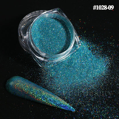 Reflective Glitter Iridescent Powder Sequins for Nails Sparkly