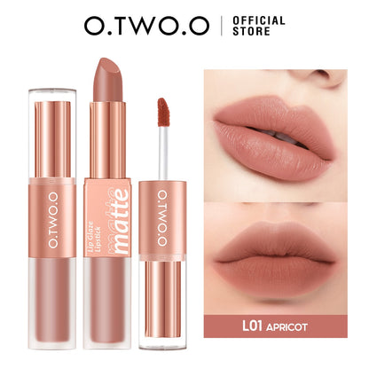 O.TWO.O  Red Lip Gloss 2 in 1 Tint Waterproof Long -lasting Moisture