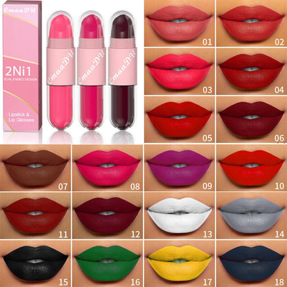 2 In 1 Lipstick for Halloween Makeup Long Lasting