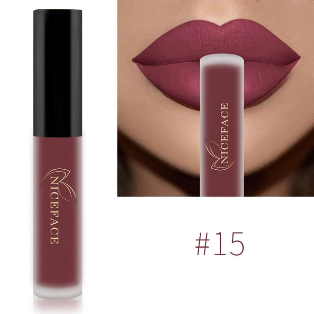 NICEFACE Gloss Waterproof Liquid Lipstick