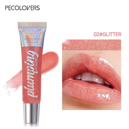 Lip Gloss Moisturizing Lip Plumper Gloss Bomb Universal Lip Luminizer Long Lasting Glitter Liquid Lipstick10 Colors