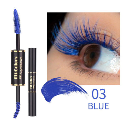 Waterproof Blue Mascara Fast Dry Eyelashes Curls Cosmetics