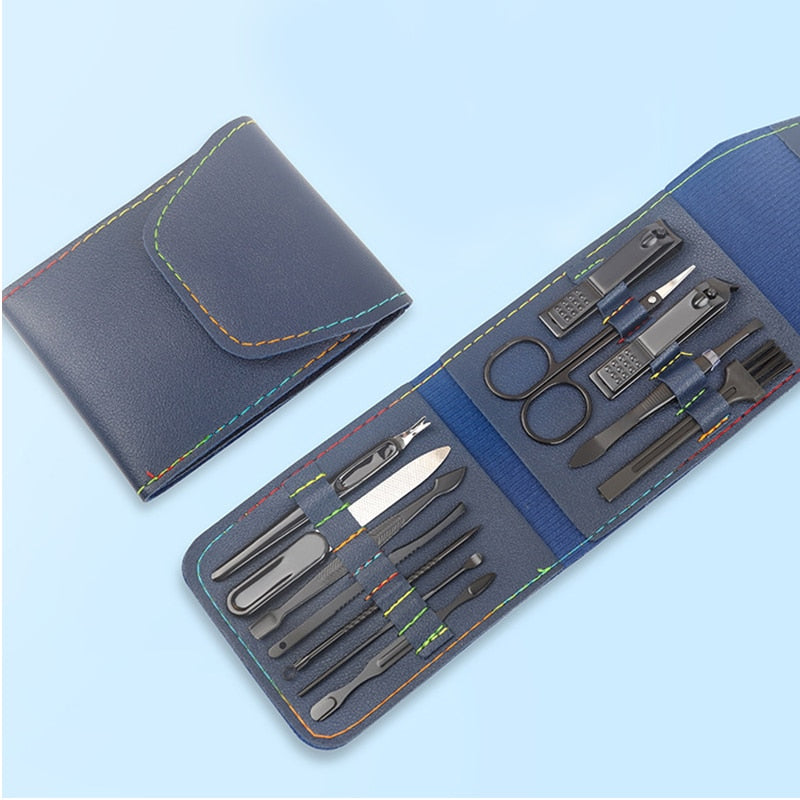 Manicure Cutters  Clipper Set Stainless Steel Ear Spoon Nail