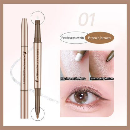 1PC Two-color Eyes Brightening Pearl High-gloss Eyeliner