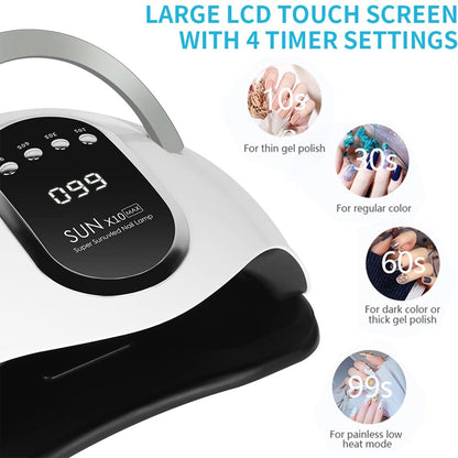 SUN X10MAX UV LED Lamp 280W Gel Polish  Nail