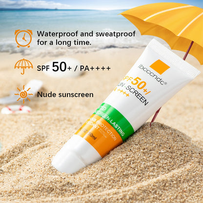 New Tinted Facial Sunscreen Cream Spf 50 Oil Free Anti UVA/UVB