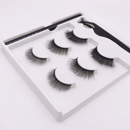 3 Pairs Fashion Magnetic False Eyelashes Waterproof Magnetic