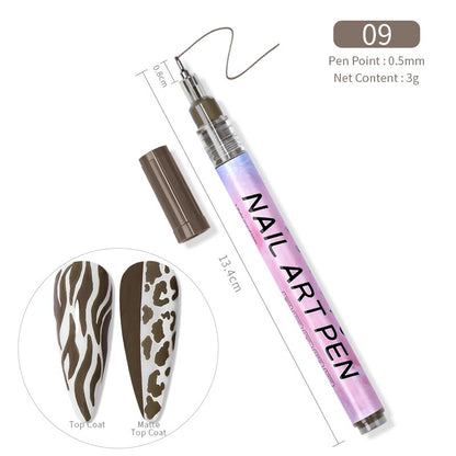 1 Pc Waterproof Nail Art Graffiti Pen