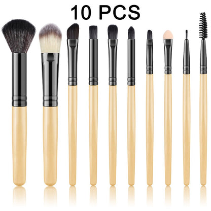 Wood color 13Pcs Makeup Brushe Set Cosmetics Concealer