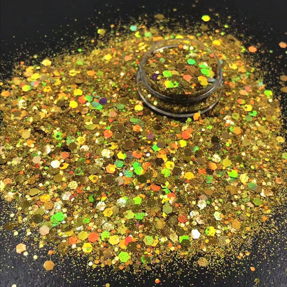 10g/Bag Iridescent Art Glitter Sequins Holographic Nail